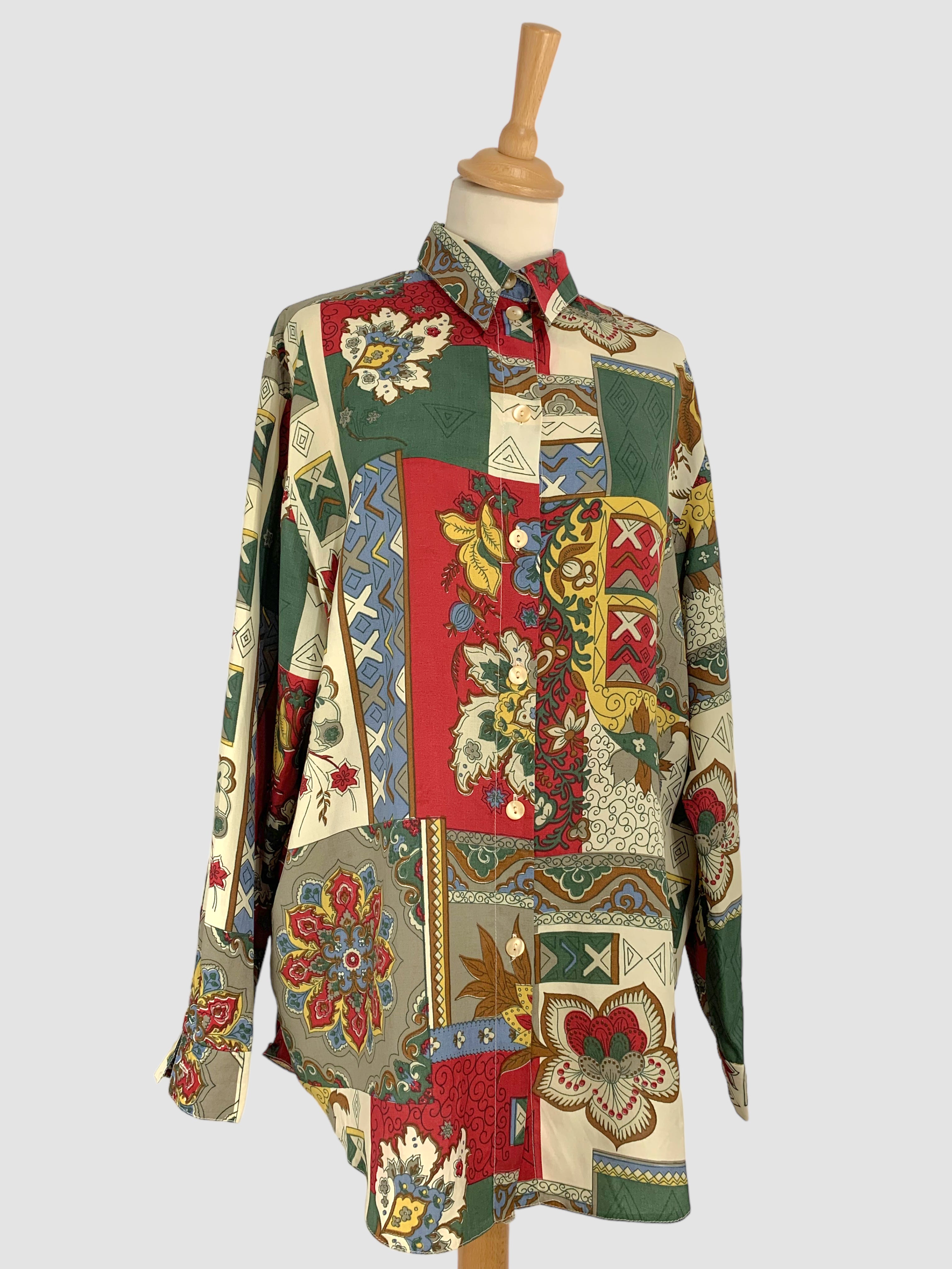 Cămașă vintage din vâscoză mărimea XL