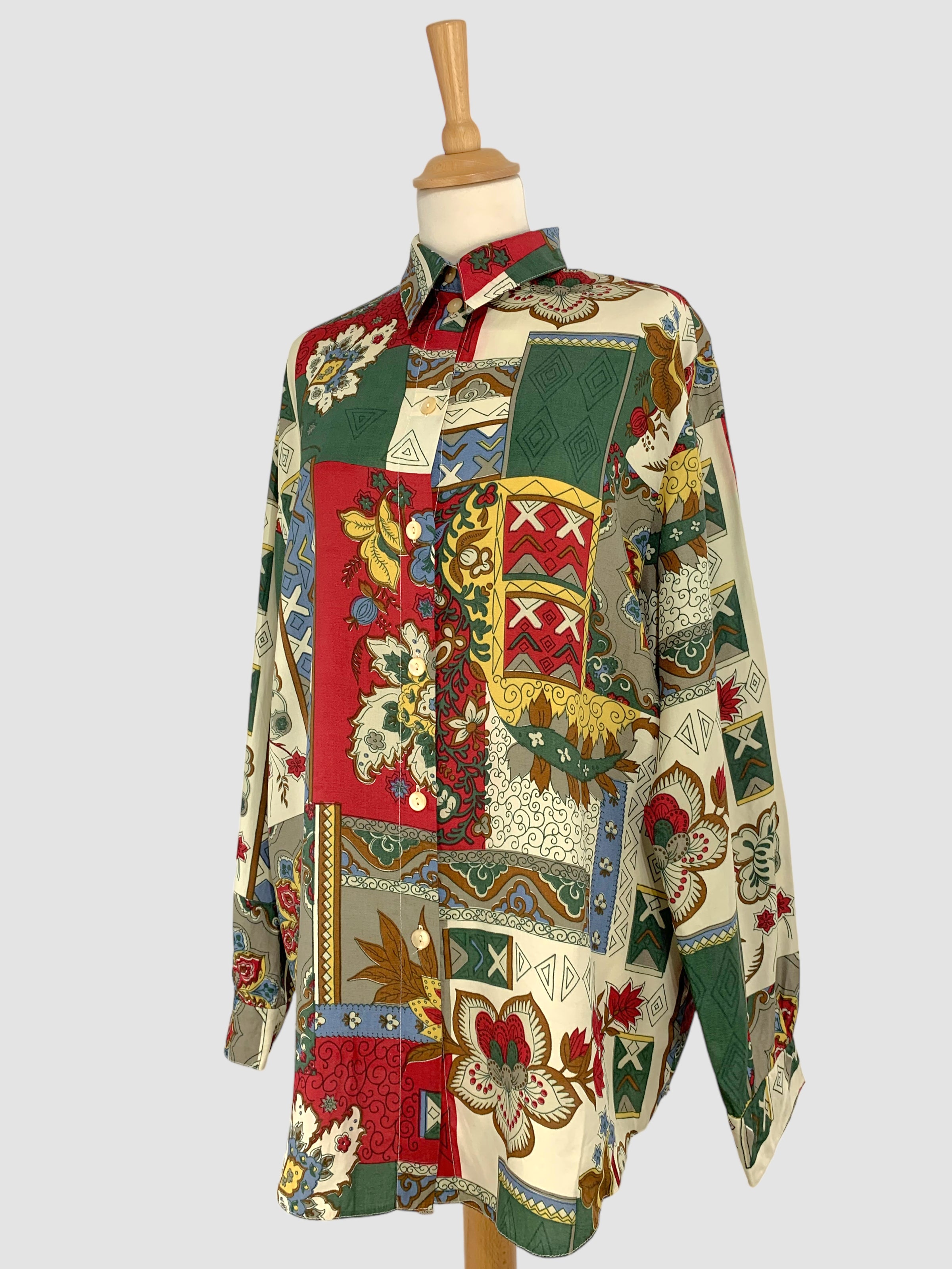 Cămașă vintage din vâscoză mărimea XL