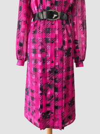Rochie vintage ciclam mărimea L