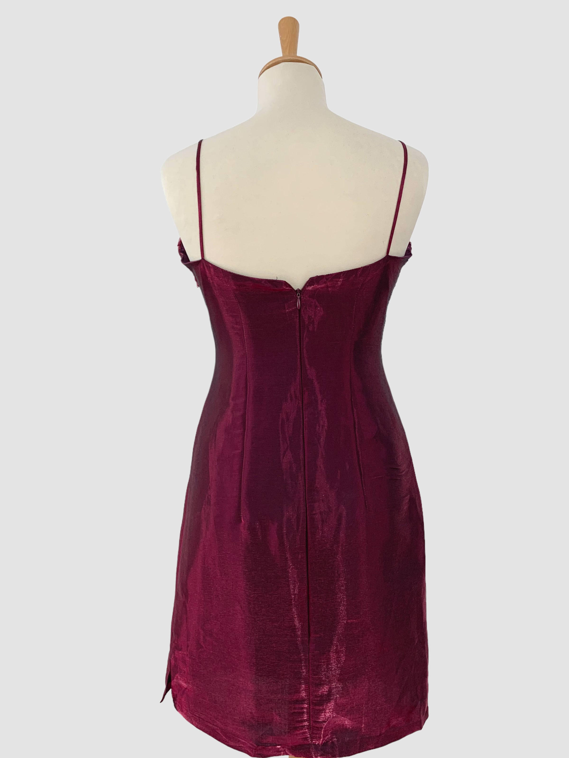 Rochie mini cu aspect satinat mărimea S