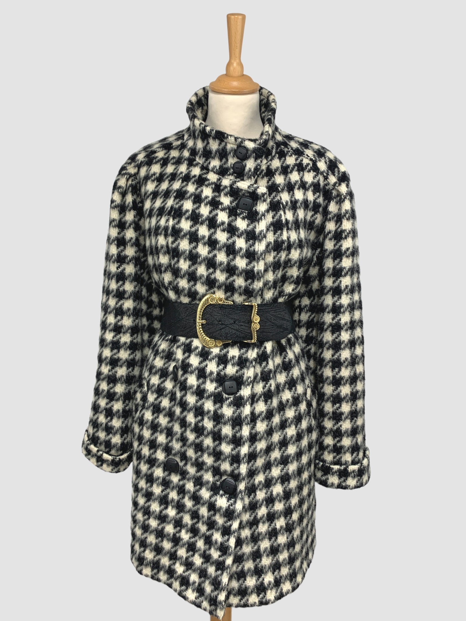 Palton vintage din lână și mohair potrivit pentru L/XL