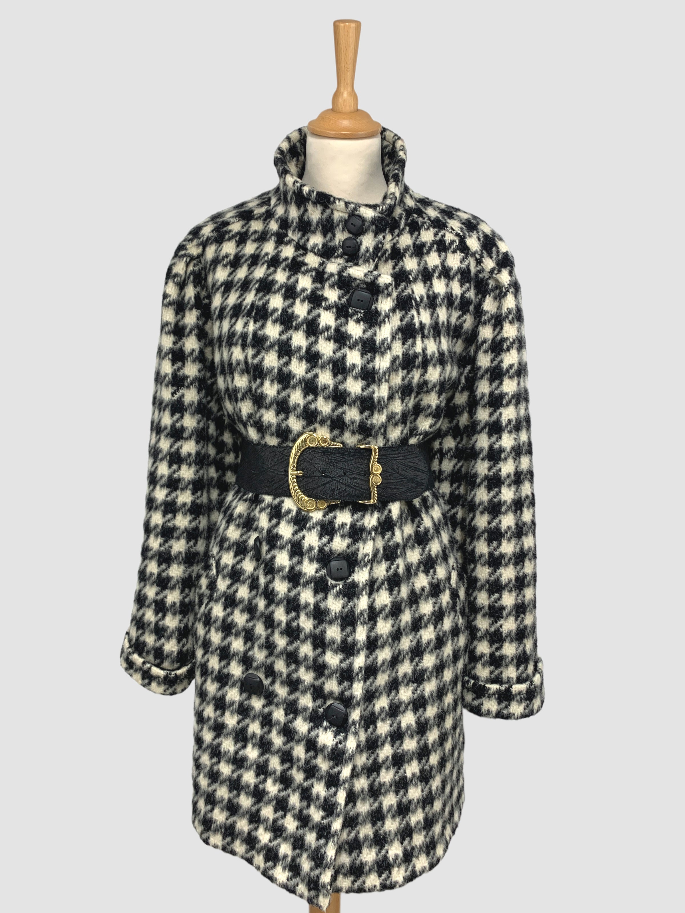 Palton vintage din lână și mohair potrivit pentru L/XL