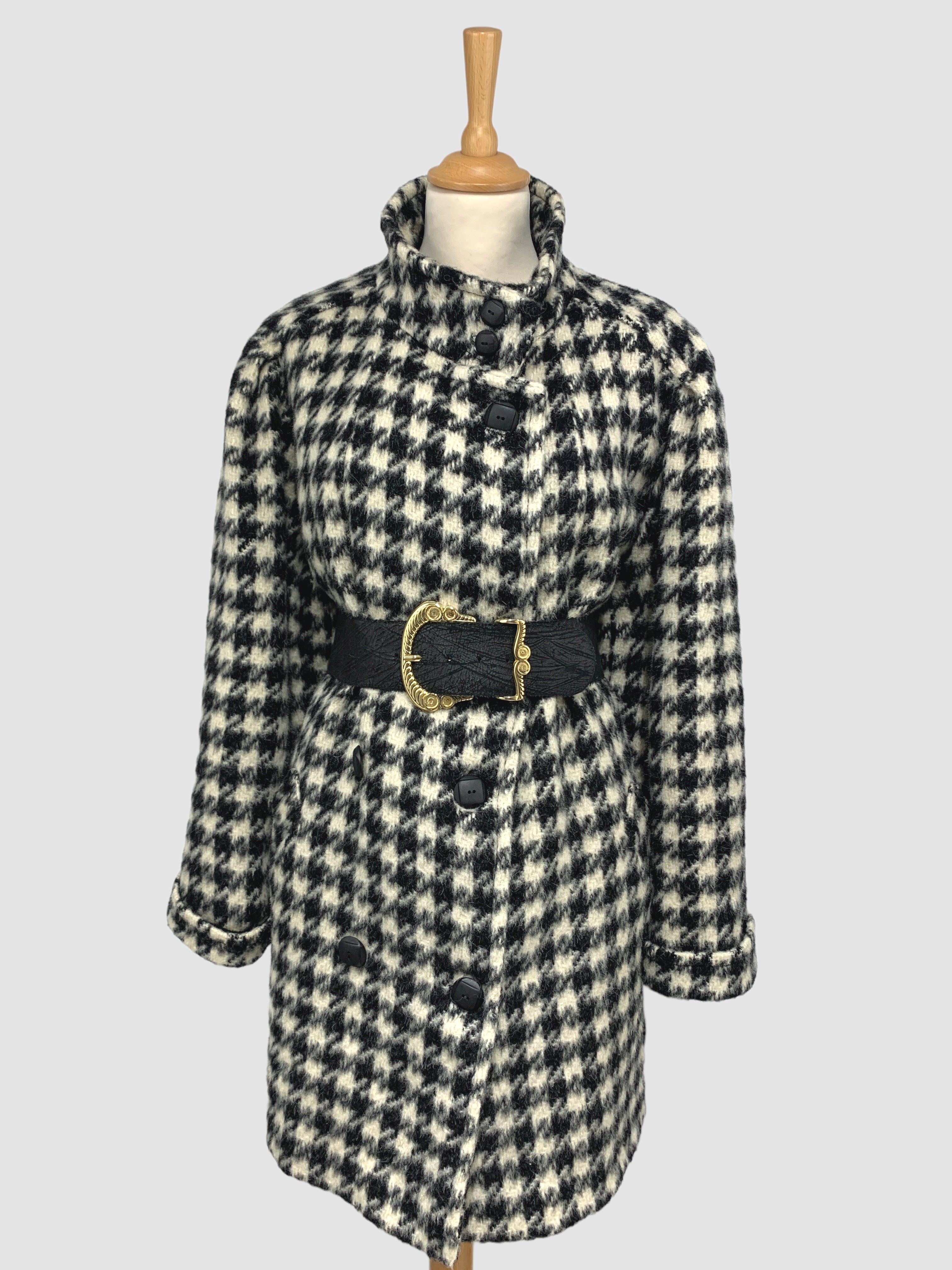 Palton vintage din lână și mohair potrivit pentru L/XL