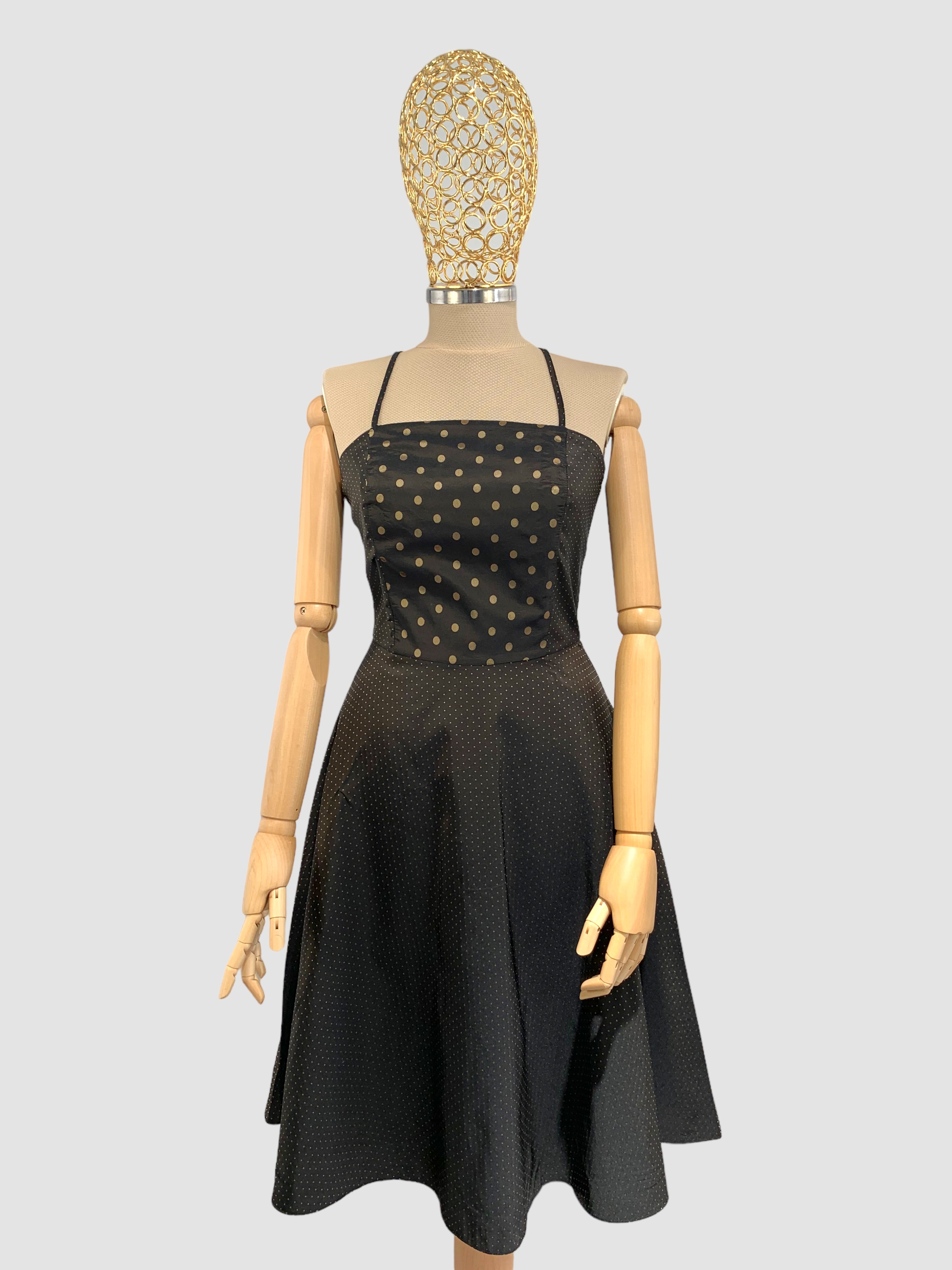 Rochie vintage cu buline mărimea XS
