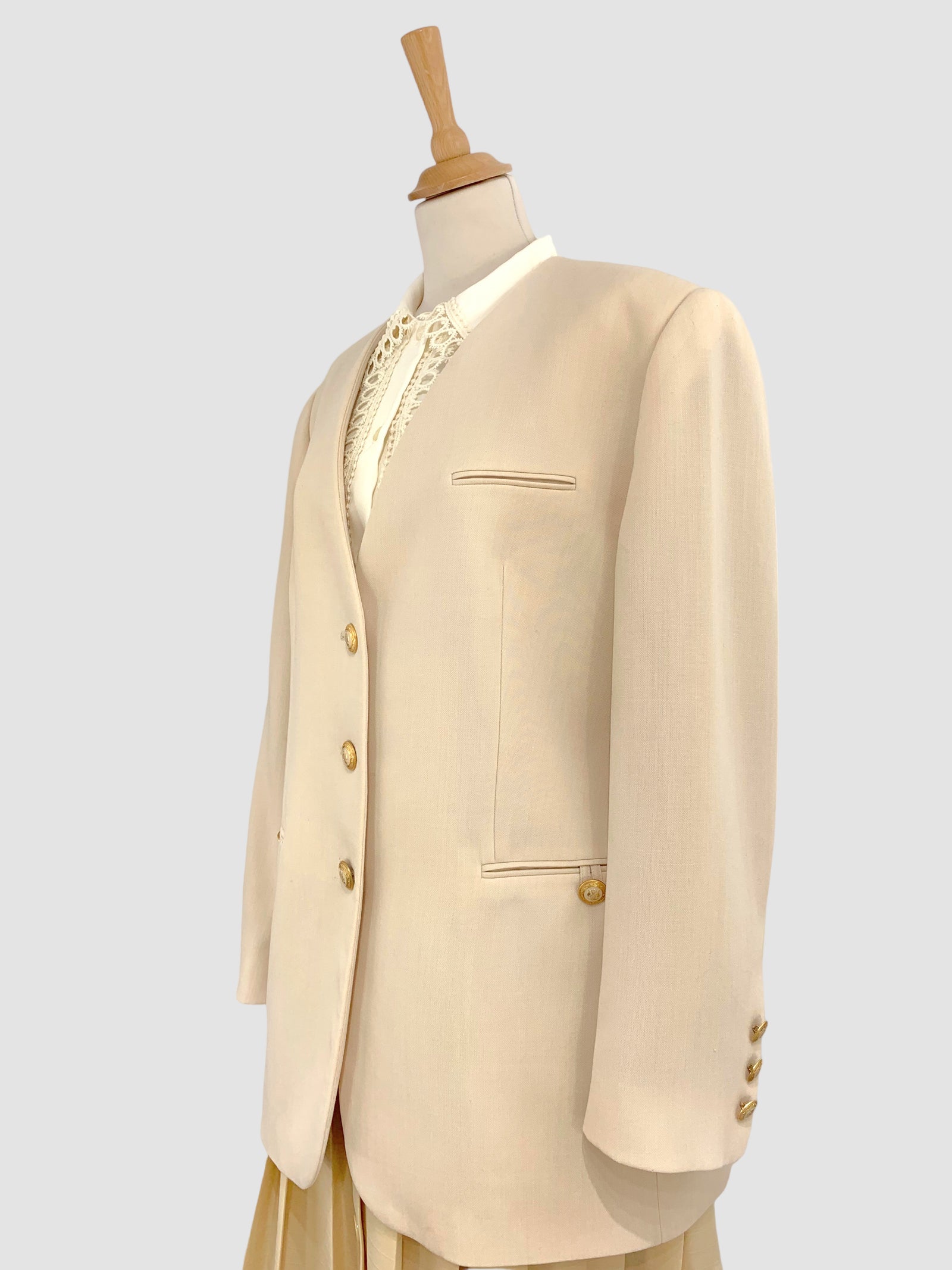 Sacou vintage din amestec de lână pură mărimea XL