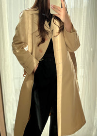 Trench coat superb din amestec de lână pură mărimea M