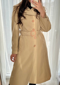Trench coat superb din amestec de lână pură mărimea M