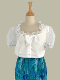 Crop top alb mărimea XXL