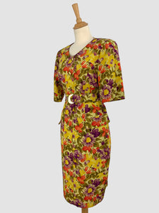 Rochie vintage cu imprimeu floral mărimea M
