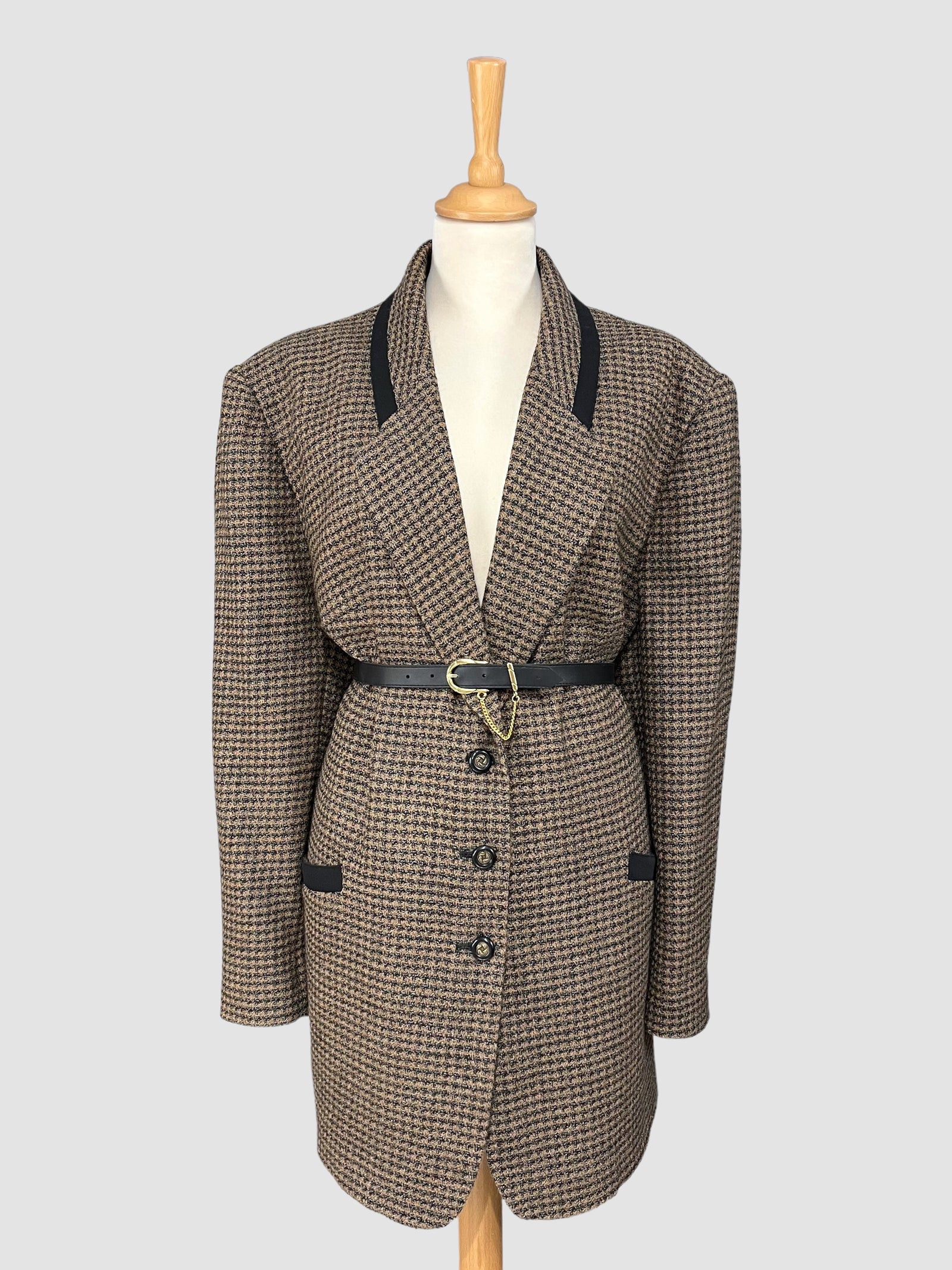 Sacou vintage din lână pură mărimea XL