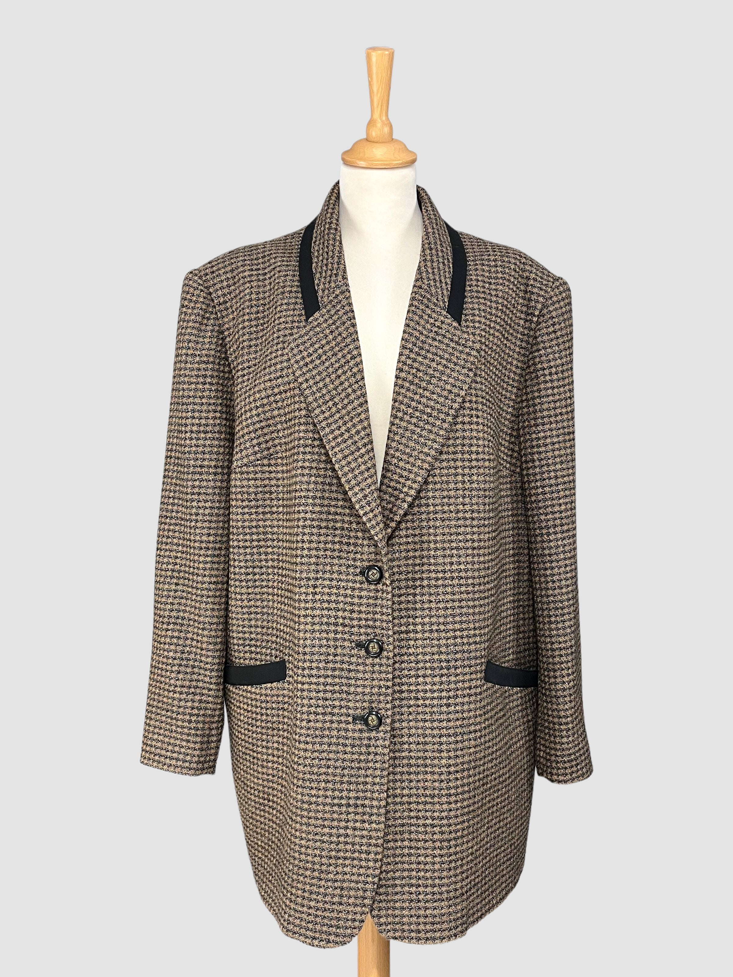 Sacou vintage din lână pură mărimea XL