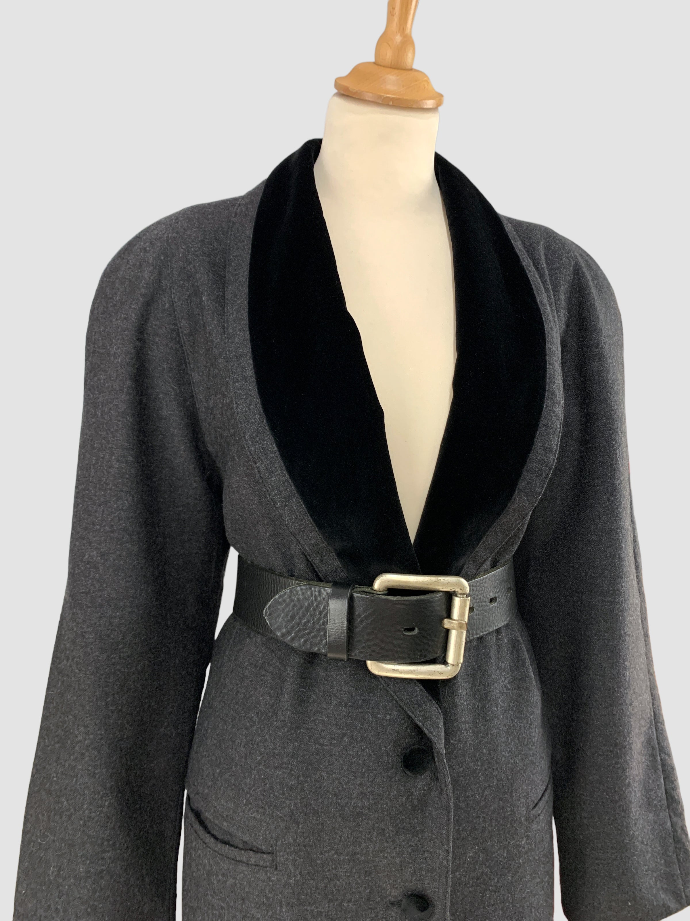 Sacou vintage din lână pură potrivit pentru L/XL
