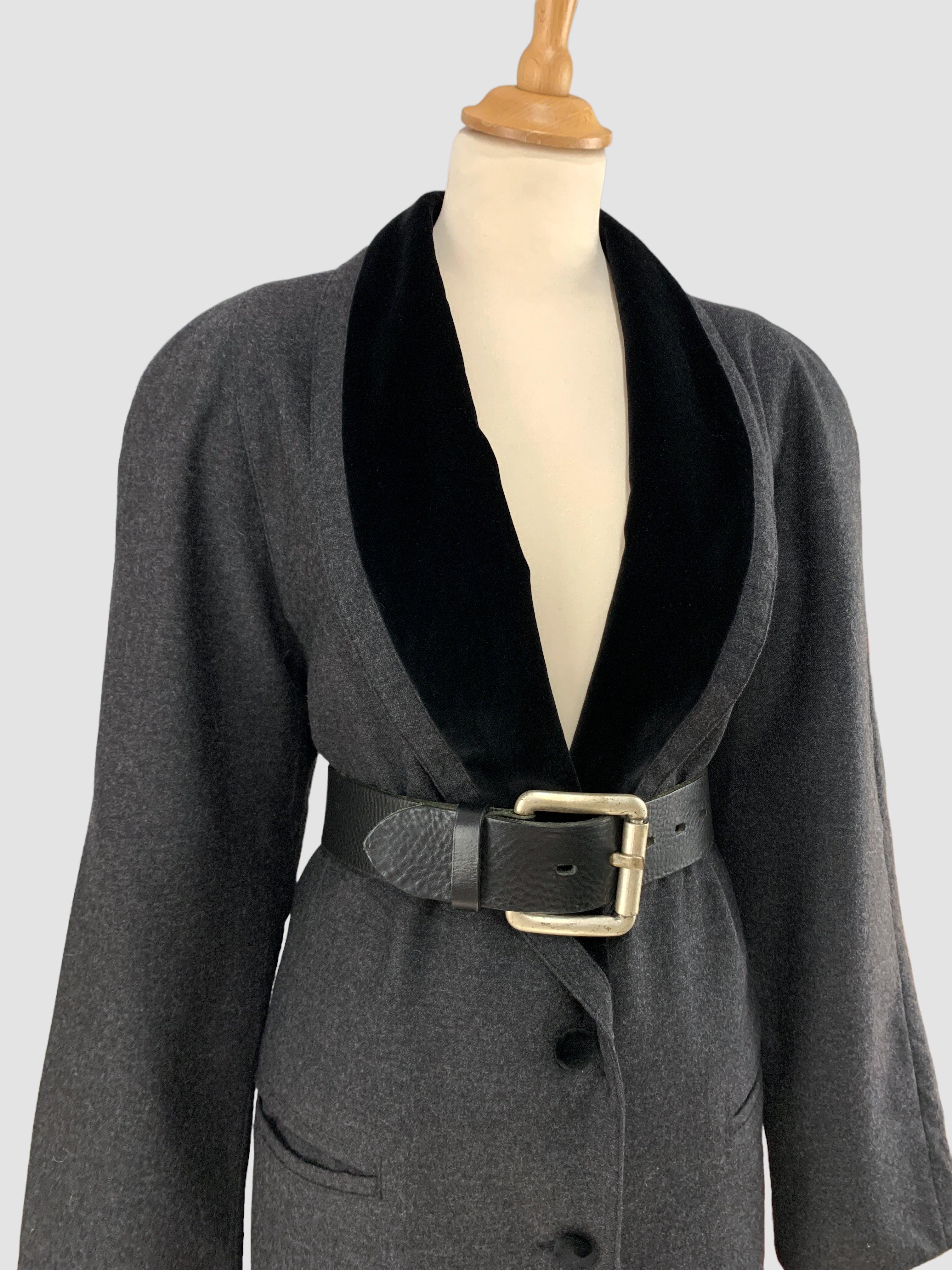 Sacou vintage din lână pură potrivit pentru L/XL