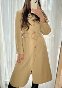 Trench coat superb din amestec de lână pură mărimea M
