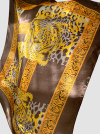 Eșarfă vintage cu leopard