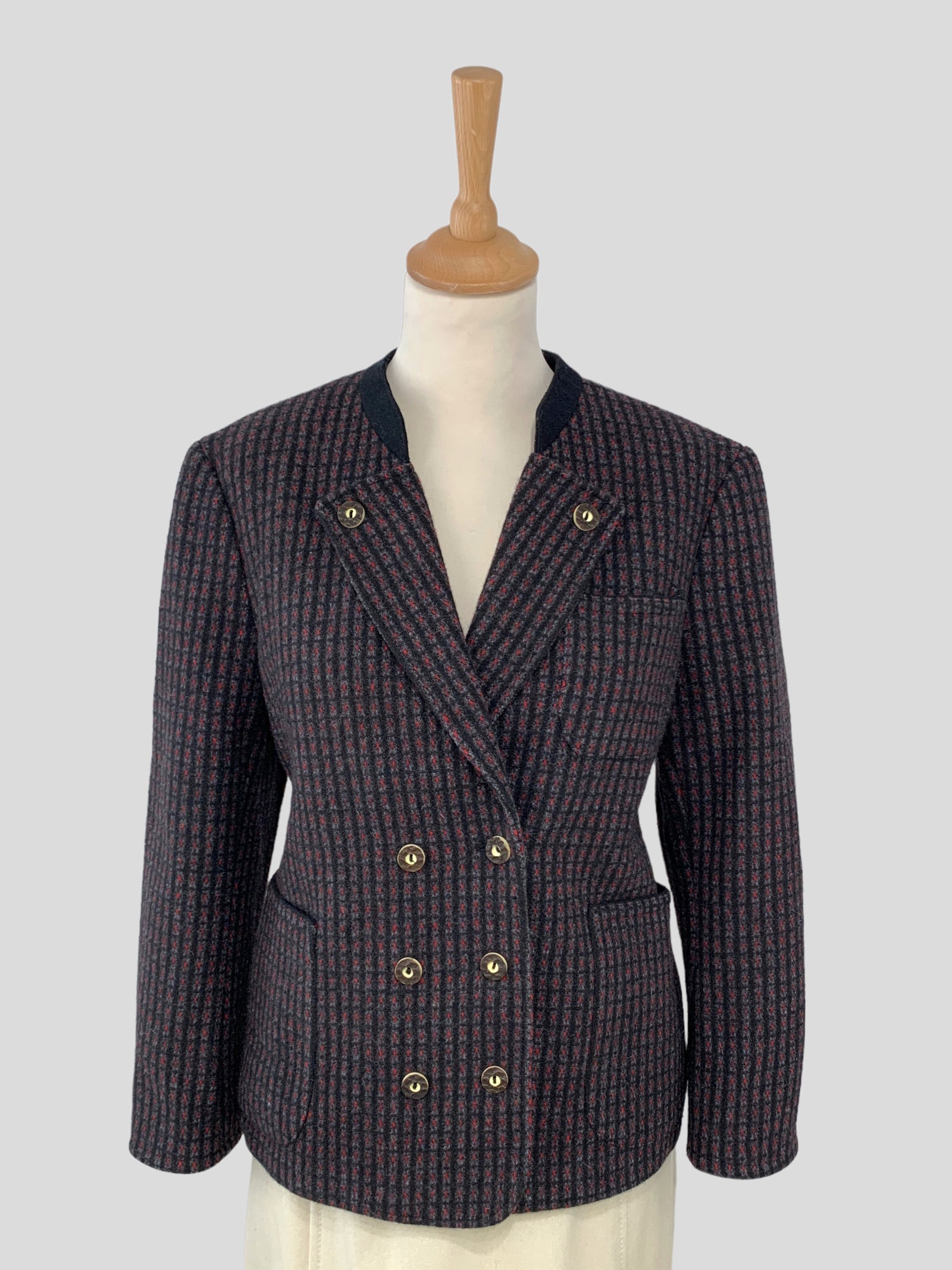 Sacou vintage din lână pură mărimea M