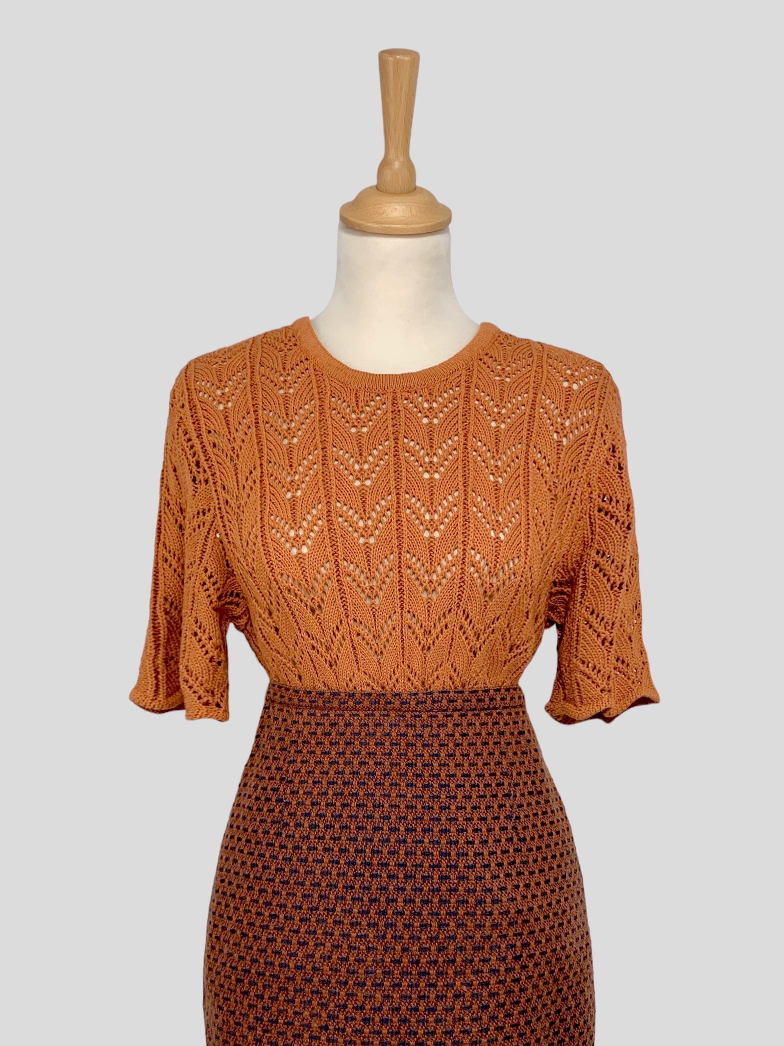 Tricou vintage croșetat mărimea S