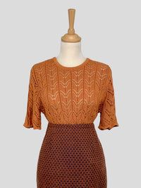 Tricou vintage croșetat mărimea S