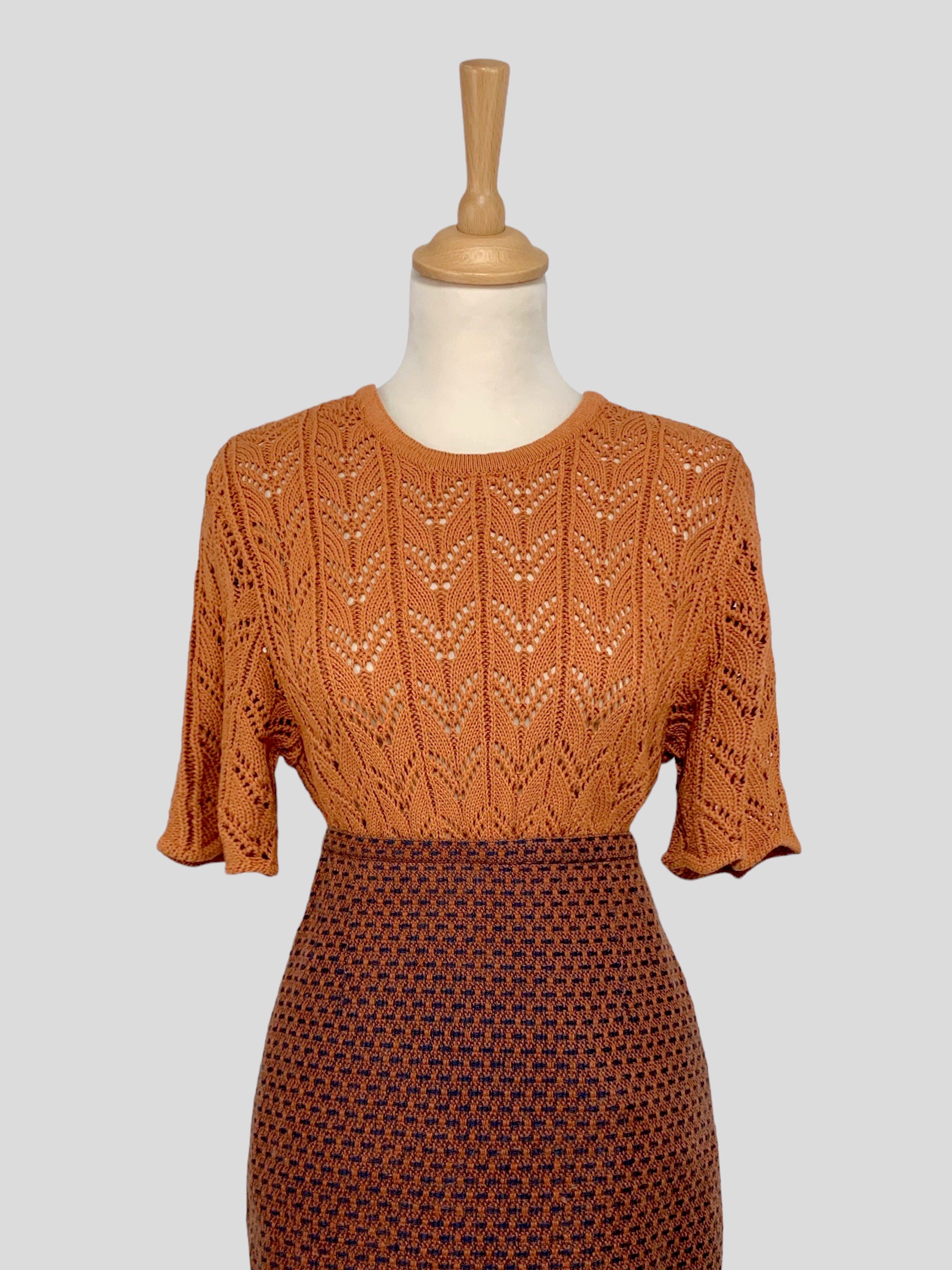 Tricou vintage croșetat mărimea S