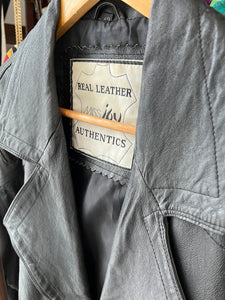 Jachetă vintage din piele naturală potrivită pentru M/L