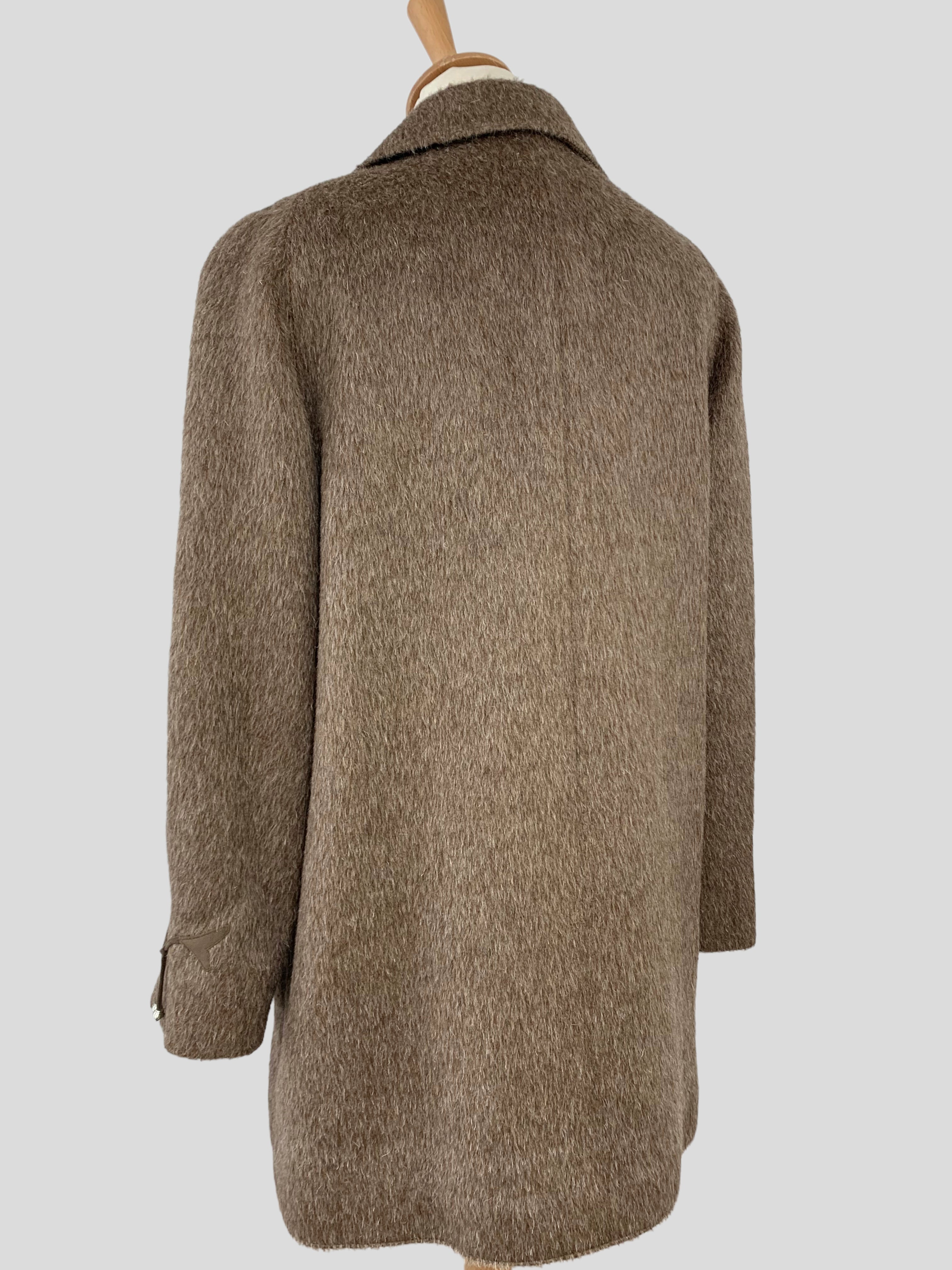 Palton de lux din mohair și merino mărimea L
