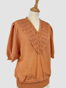 Bluză vintage cu broderie mărimea L