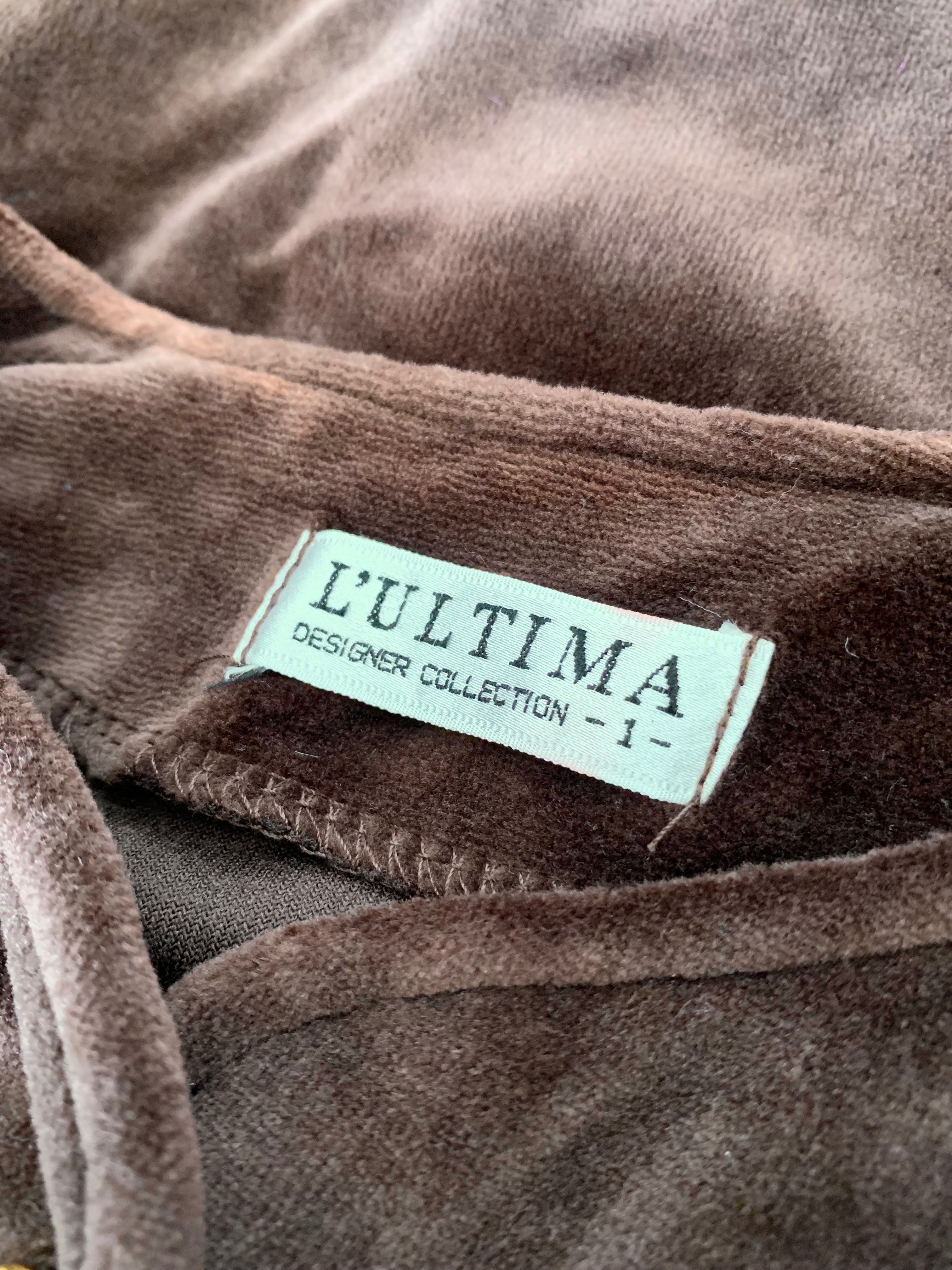 Jerseu vintage din catifea mărimea L