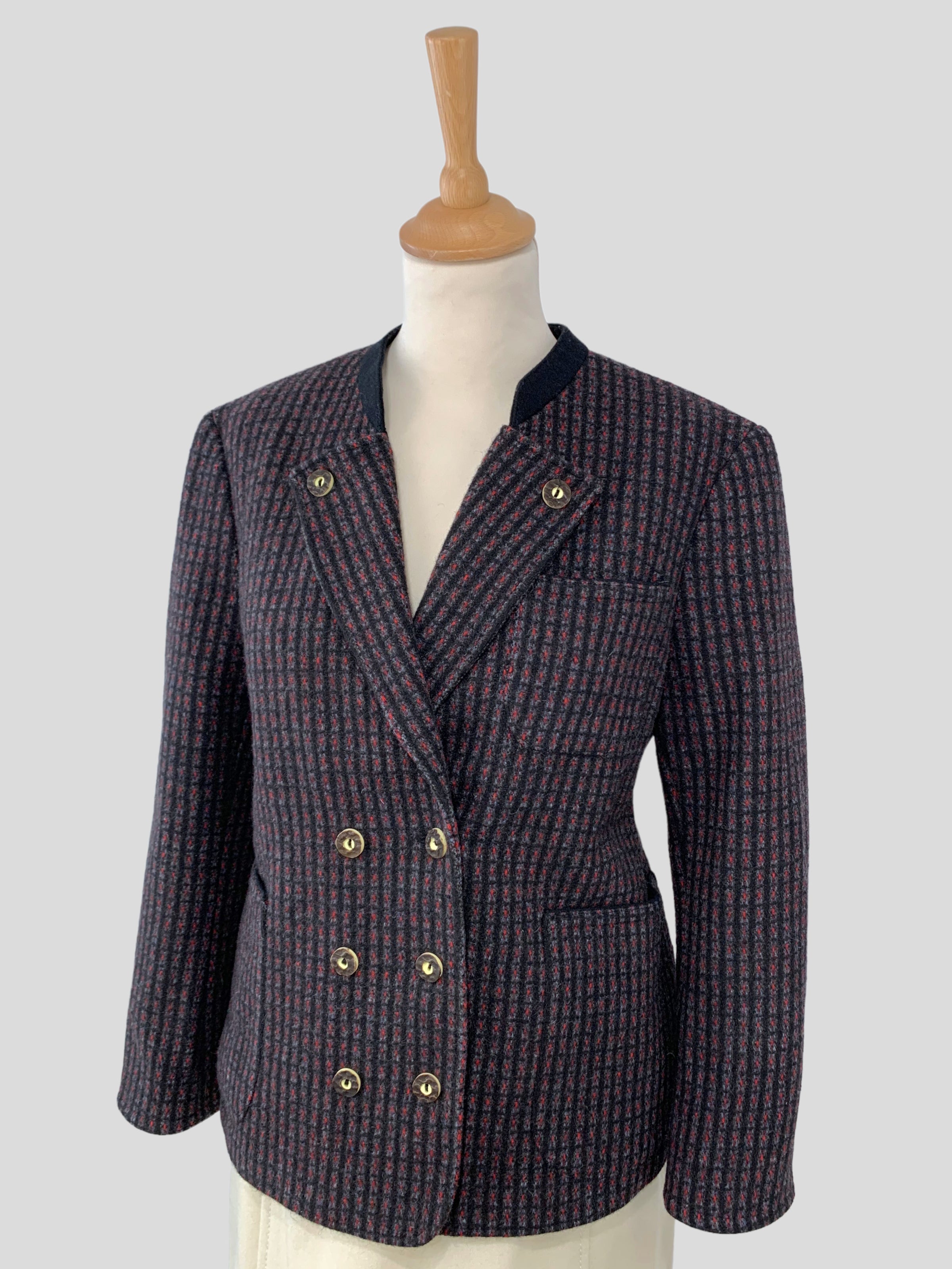 Sacou vintage din lână pură mărimea M