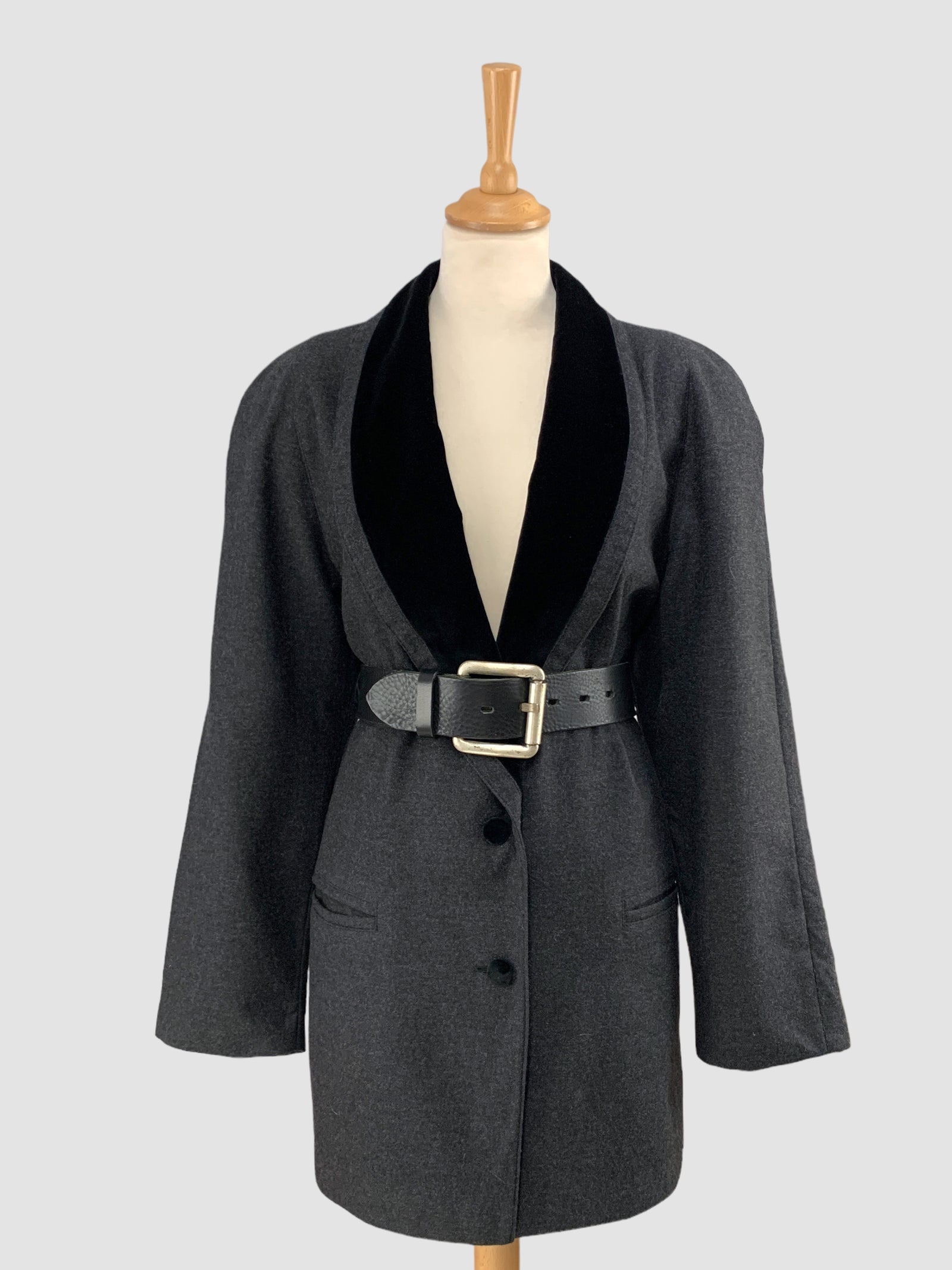 Sacou vintage din lână pură potrivit pentru L/XL