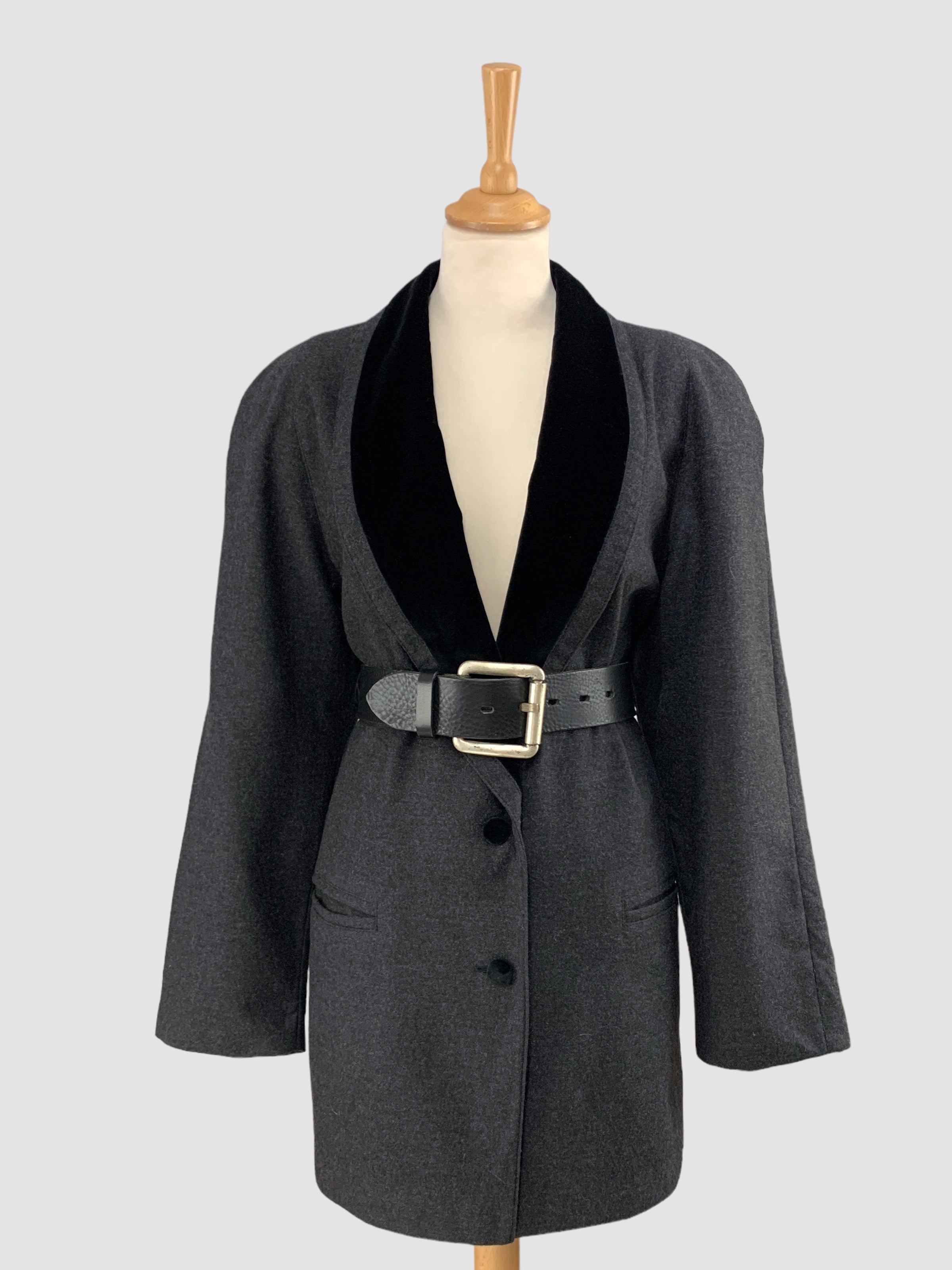 Sacou vintage din lână pură potrivit pentru L/XL