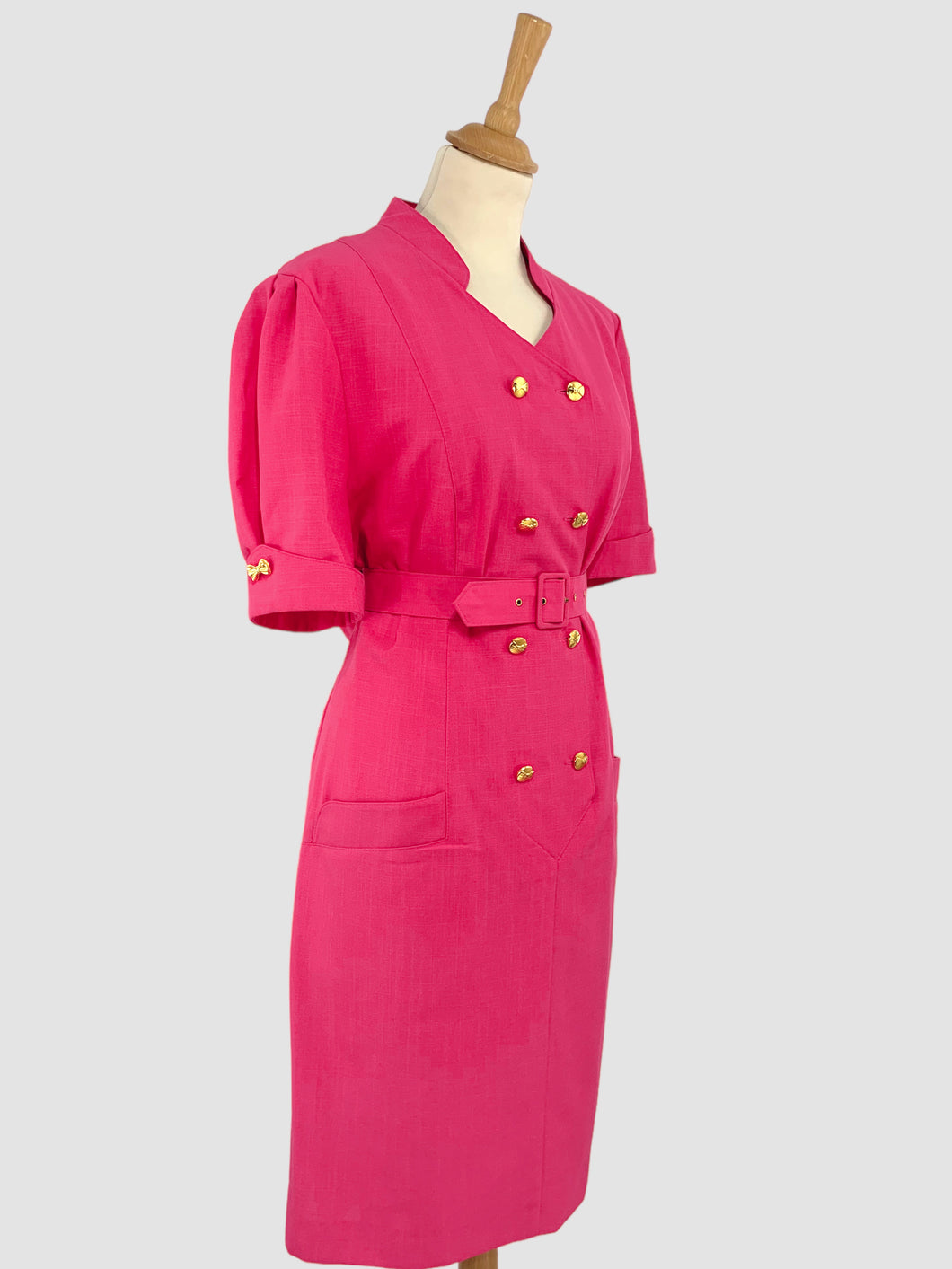 Rochie vintage roz potrivită pentru L/XL