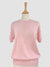 Încarcă imaginea în vizualizatorul Galerie, Tricou roz din lână merino potrivit pentru M/L
