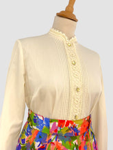 Încarcă imaginea în vizualizatorul Galerie, Cămașă vintage cu broderie mărimea M
