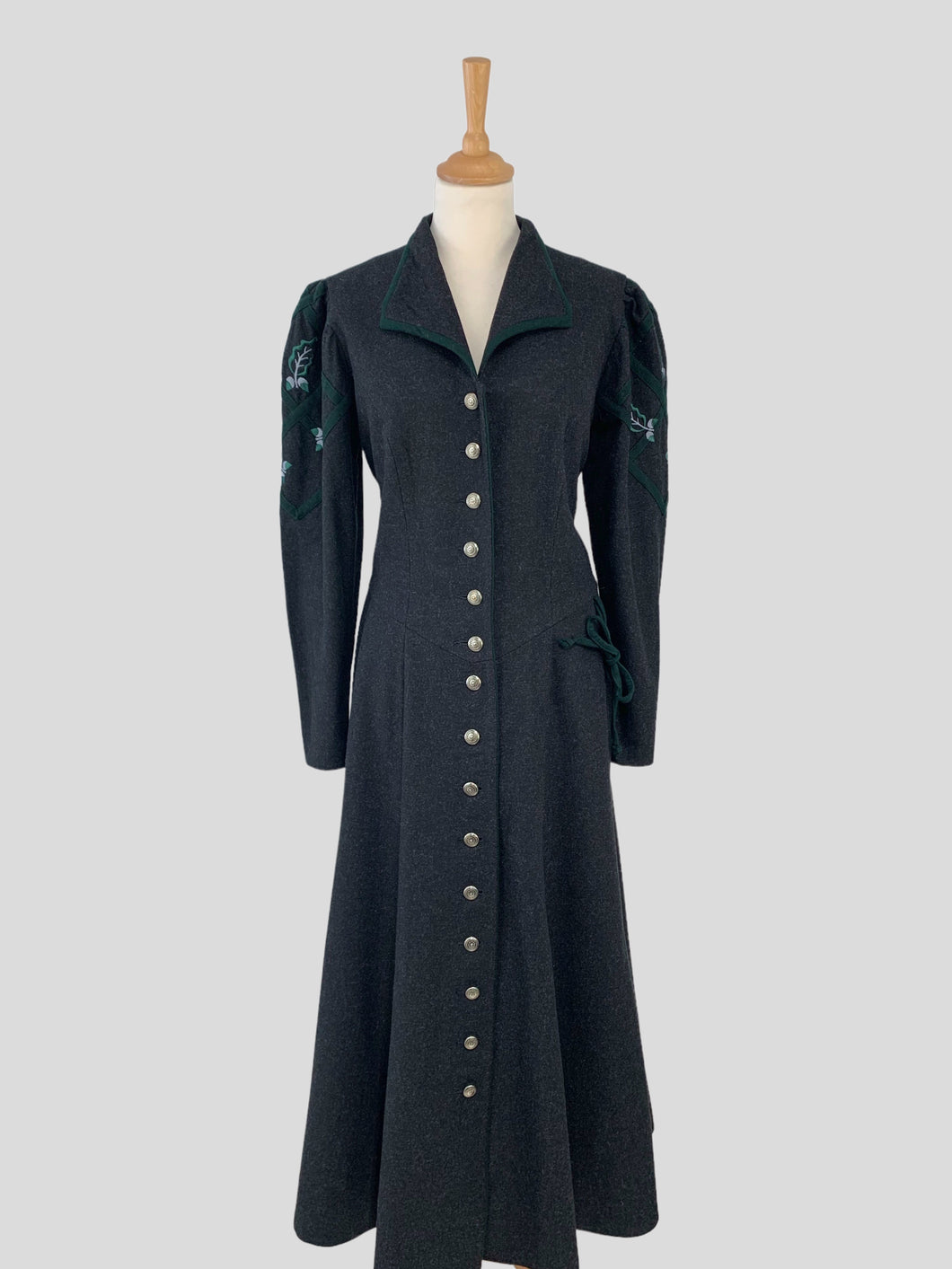 Rochie vintage din lână pură mărimea L